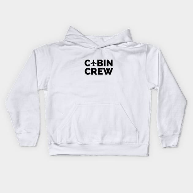 Cabin Crew Kids Hoodie by Jetmike